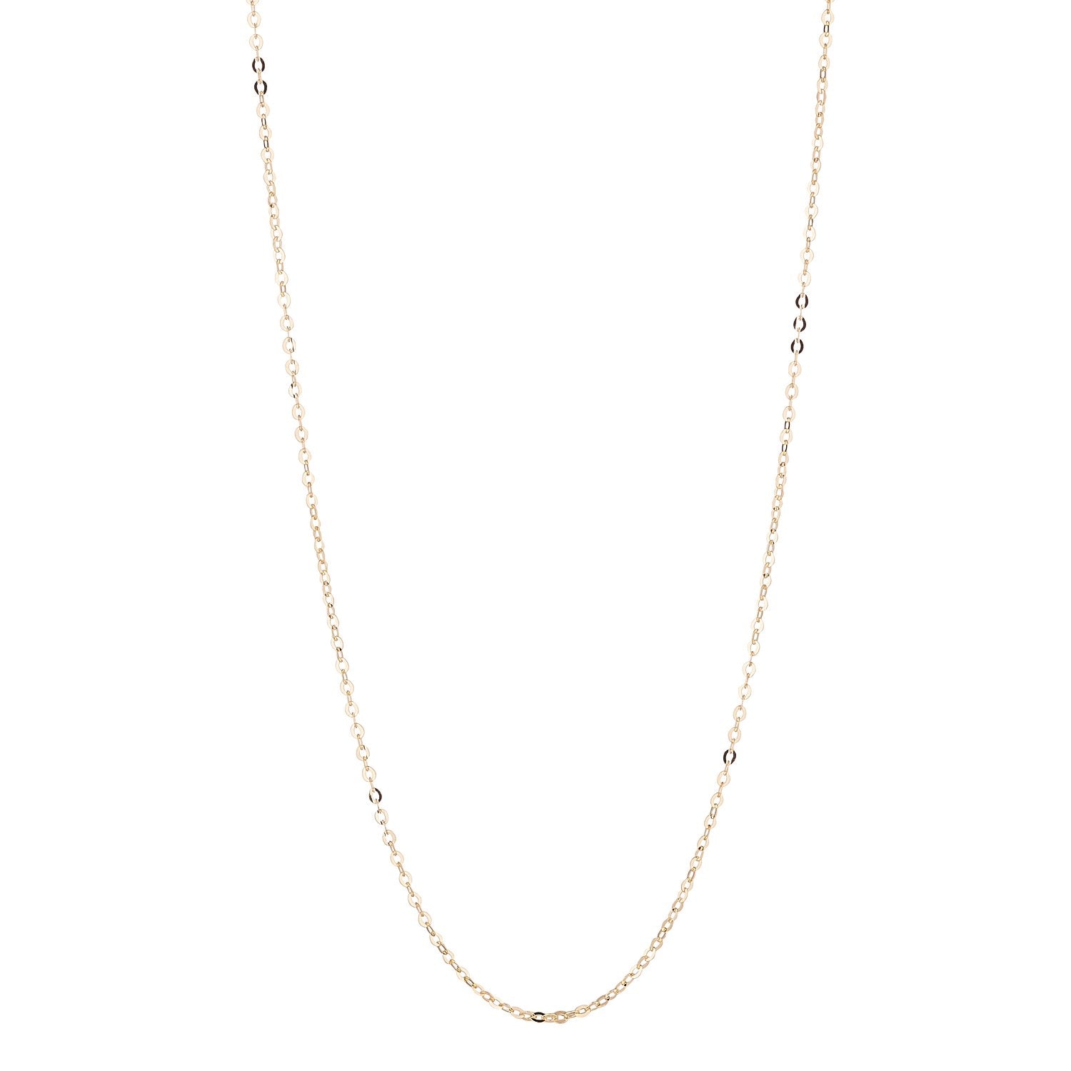 9kt Gold Diamond Cut Chain Necklace – MoMuse