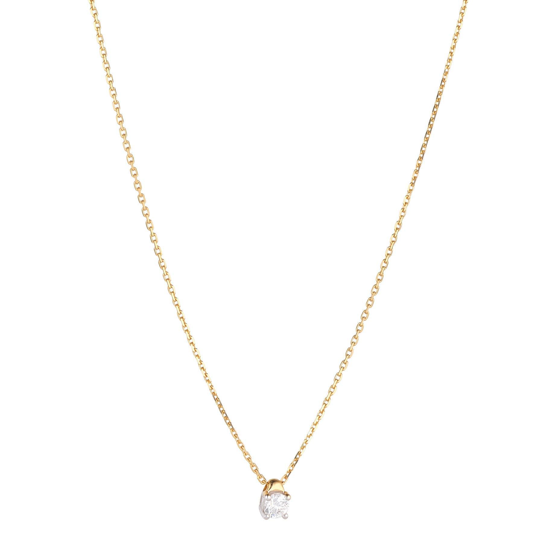 Floating Diamond Solitaire Pendant – MoMuse