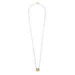 14kt Gold Filled Chain with Golden Shadow Swarovski Star Pendant - MoMuse Jewellery