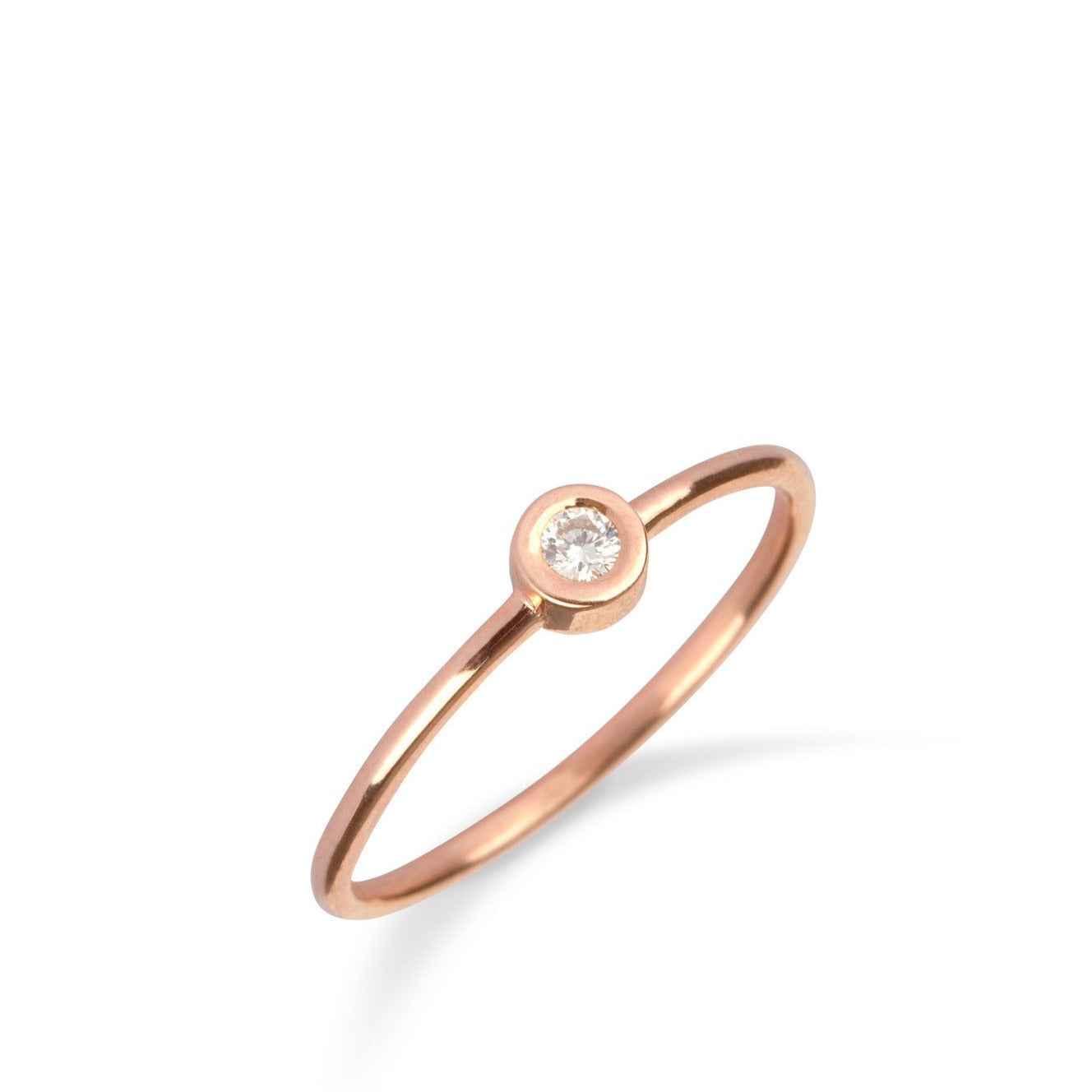 MoMuse | 9kt Gold Solitaire Diamond Ring