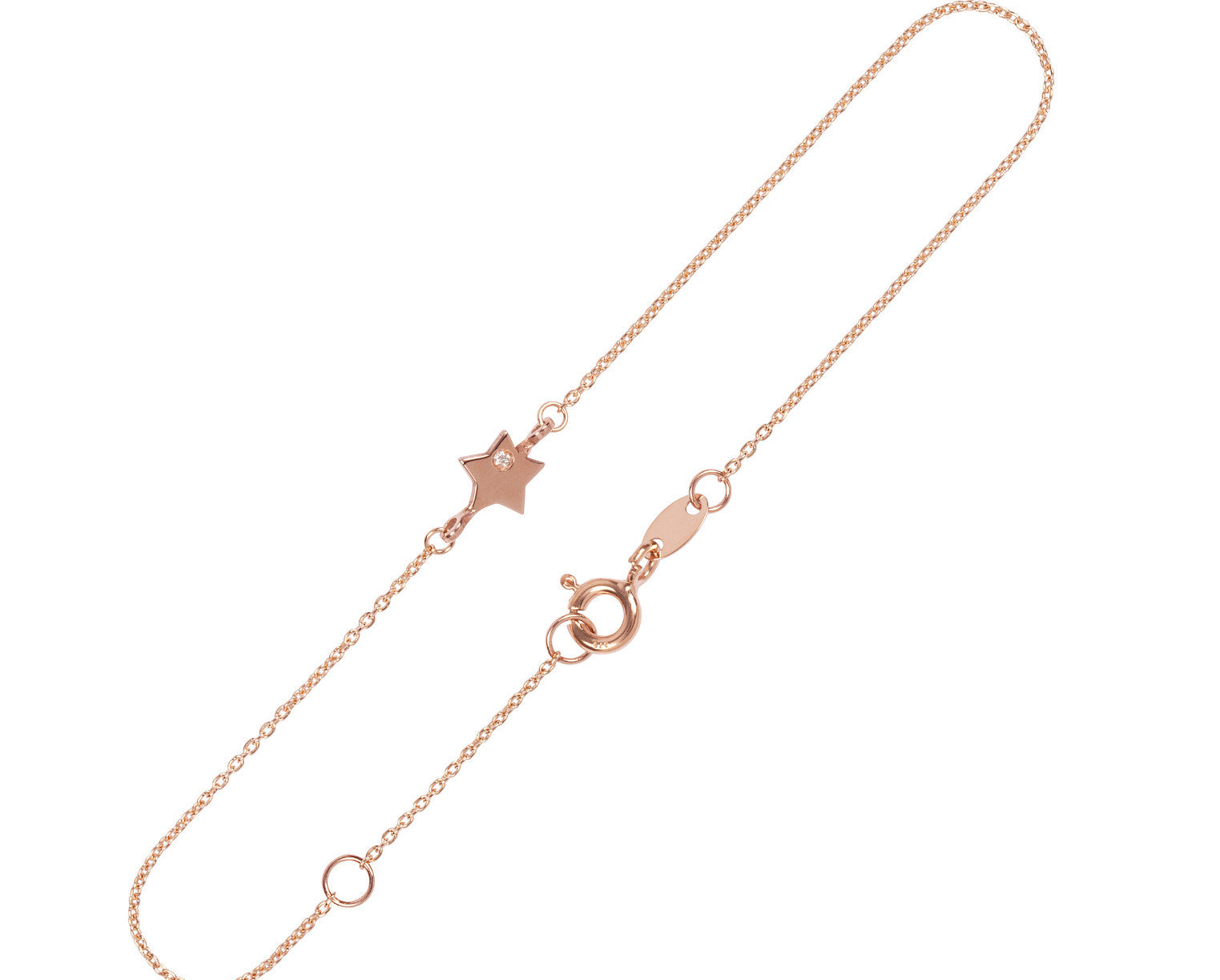 9kt Gold Star & Diamond Bracelet - MoMuse Jewellery