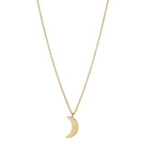 9kt Gold Moon Necklace - MoMuse Jewellery