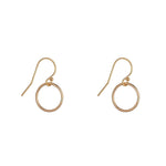 14kt Gold Filled Circle Small Drop - MoMuse Jewellery