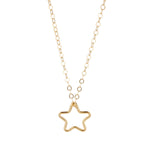 14kt Gold Filled Chain with Star Pendant - MoMuse Jewellery
