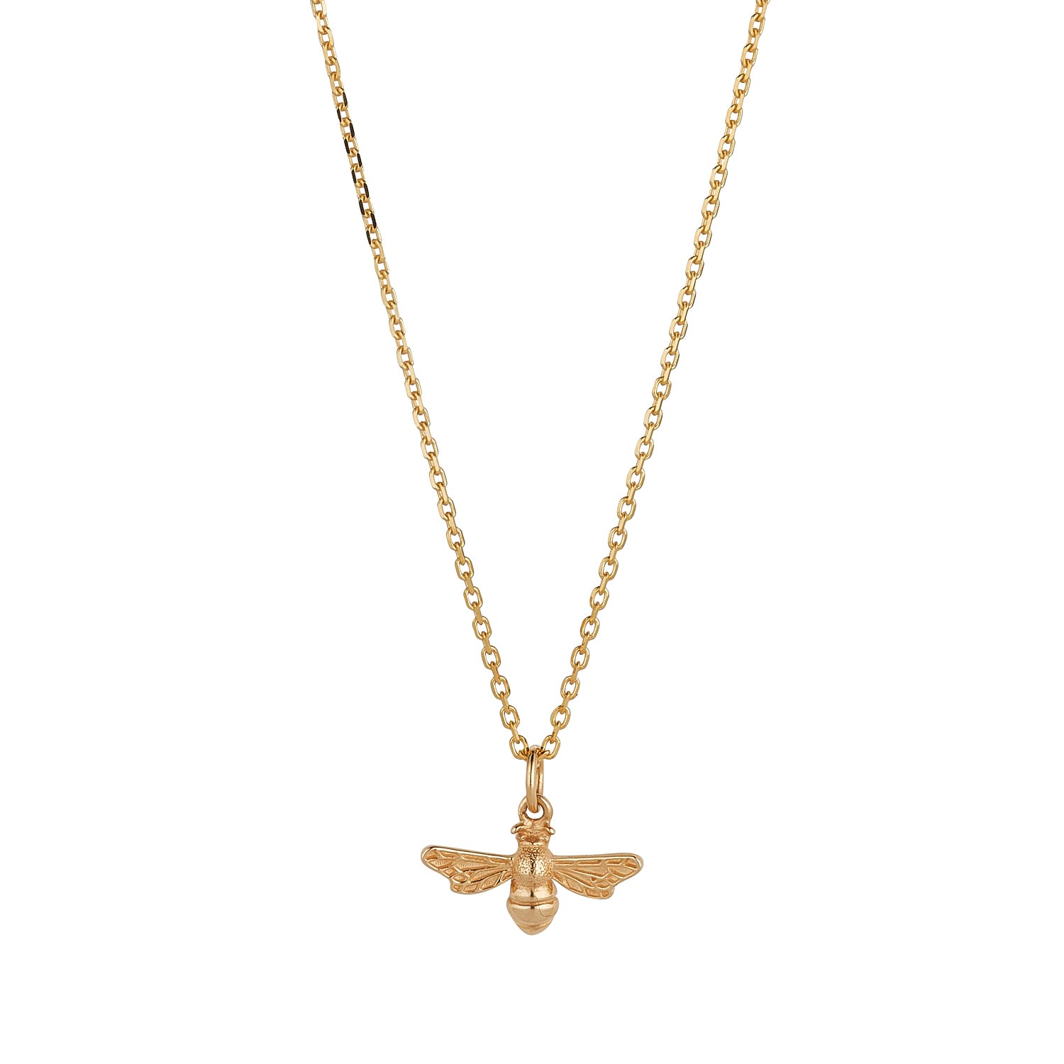 9kt Gold Bumble Bee Pendant Necklace – MoMuse - Main Image