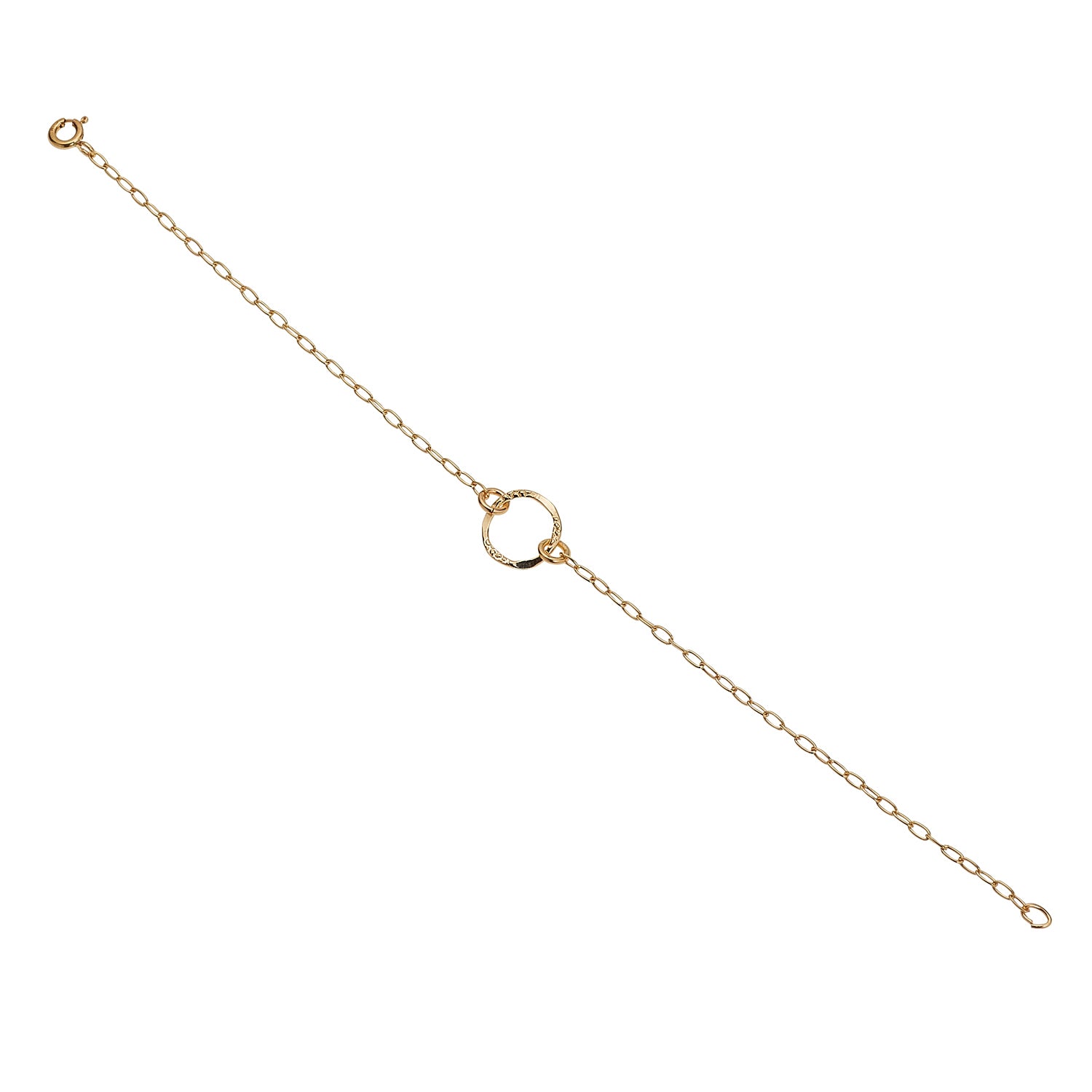 Gold Filled Molten Circle Bracelet (2 Sizes)