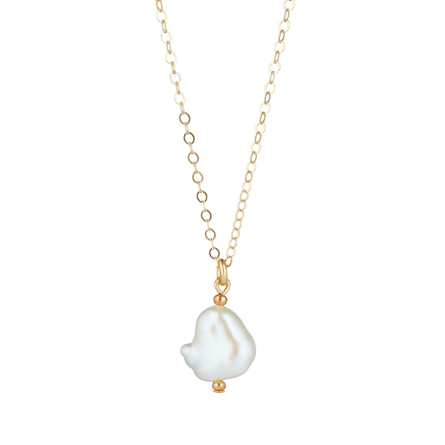 MoMuse 14kt Gold Filled Baroque Pearl Pendant