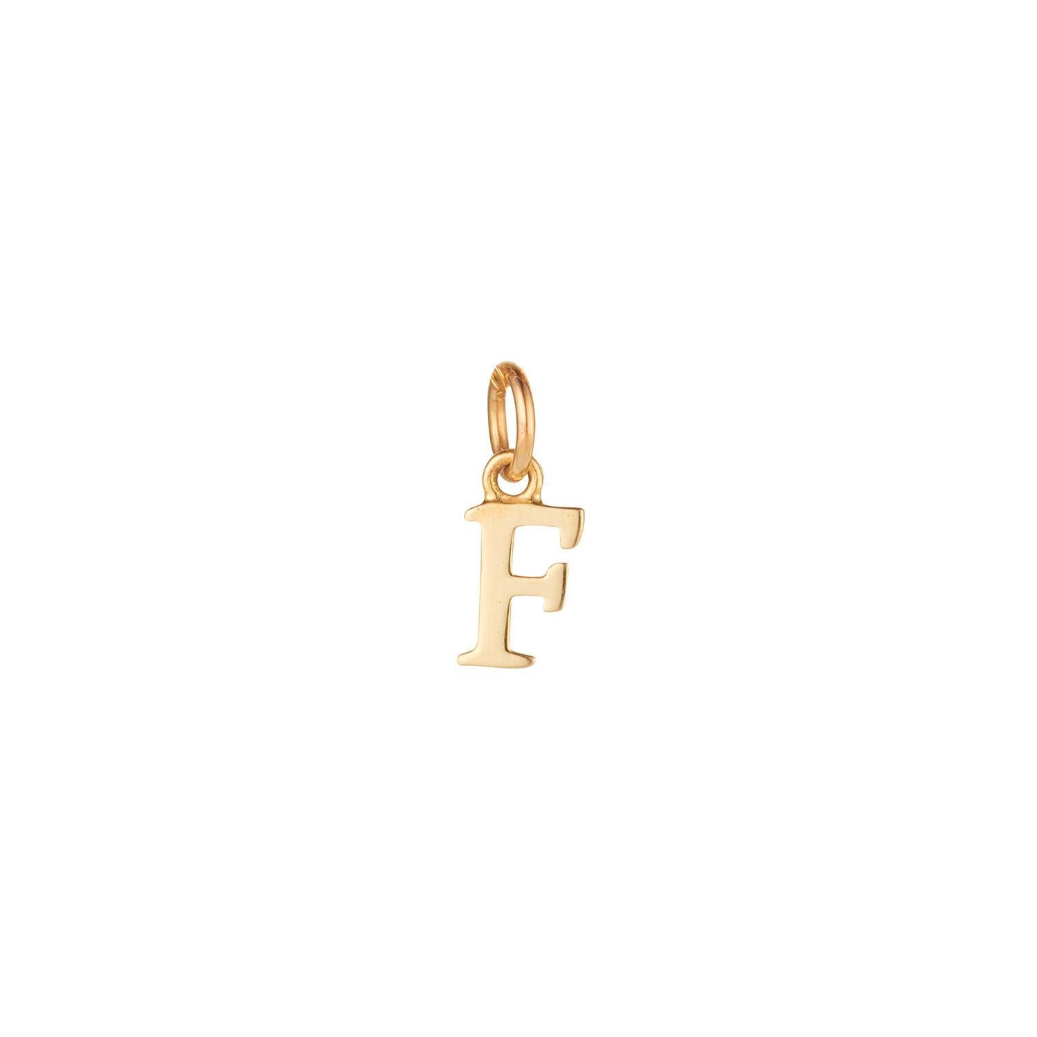 9kt Gold Initial CHARM ONLY (A to Z)