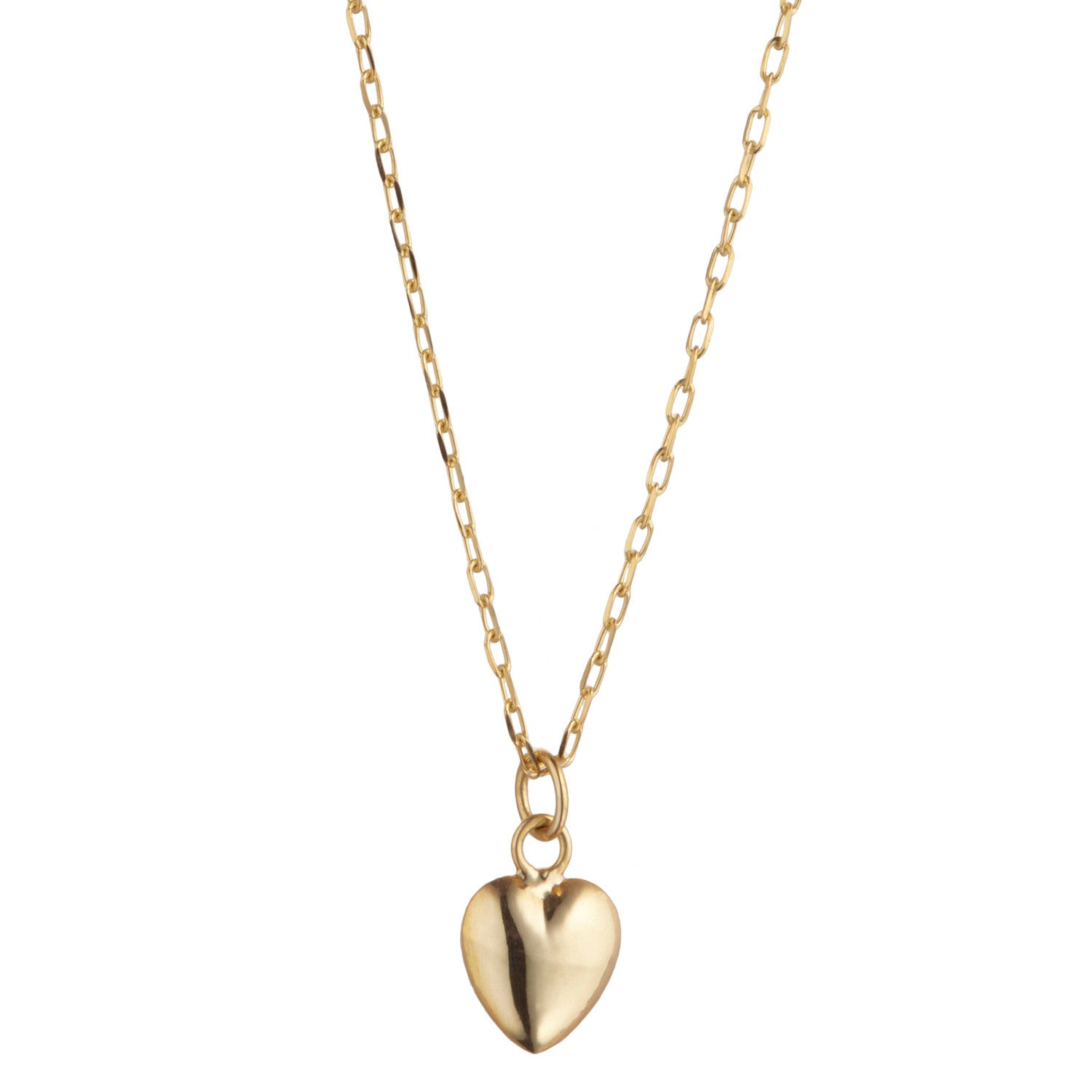 14 k gold heart clearance necklace
