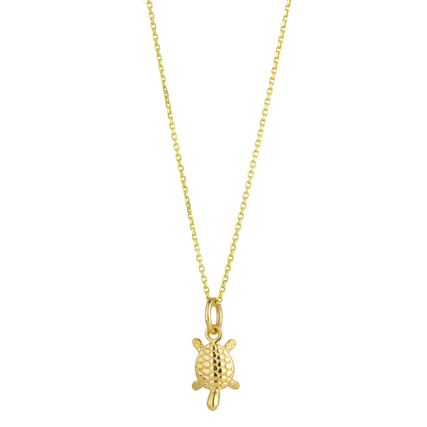 Gold turtle on sale pendant necklace