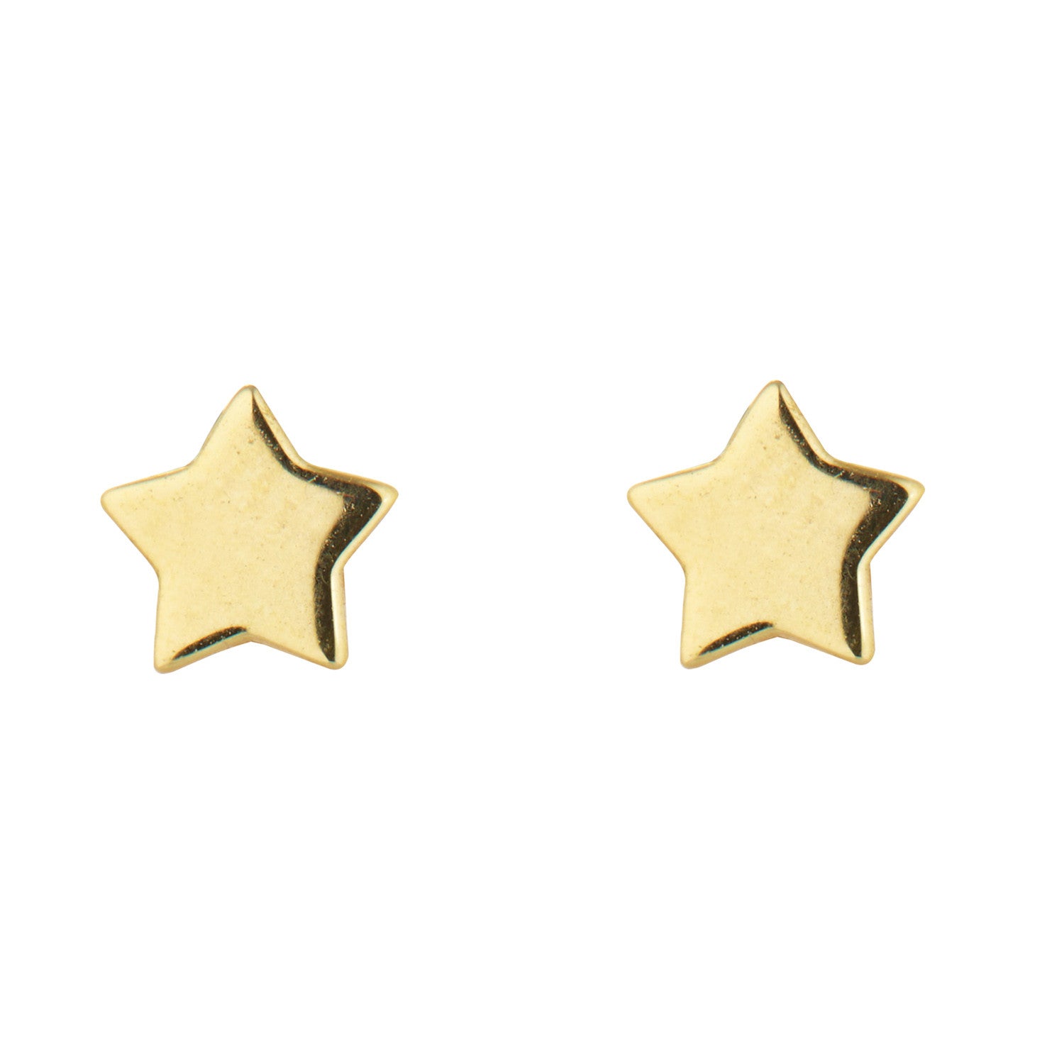 MoMuse 9kt Gold Star Stud Earrings