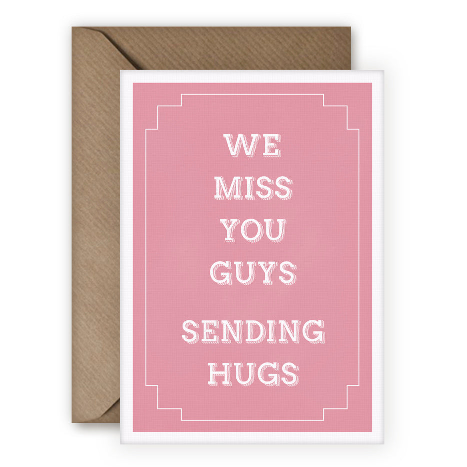 Simple Things 'We Miss You' Card - MoMuse Jewellery