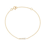 18kt Gold Diamond Line Bracelet - Shooting Star Collection