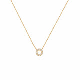 18kt Gold Diamond Circle Pendant – Ryder Cup Commission
