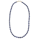 Deep Blue Sapphire Briolette Strand Necklace