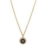 Vintage - Chanel Dark Green Necklace with fine chain