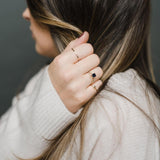 Dainty Wishbone Diamond Ring in 18kt Yellow Gold - Signature Collection