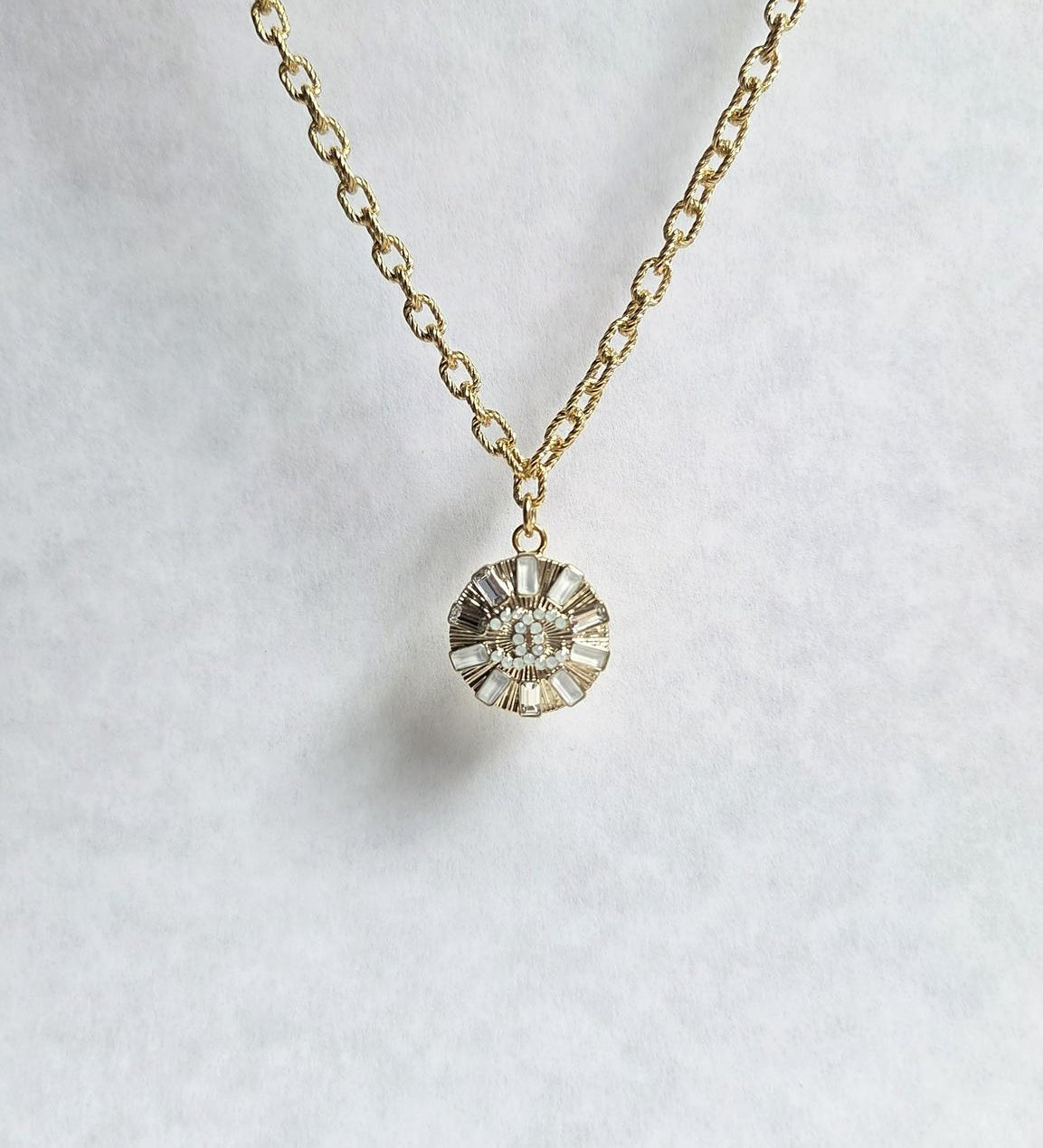 Vintage Chanel Button Pendant - Drew