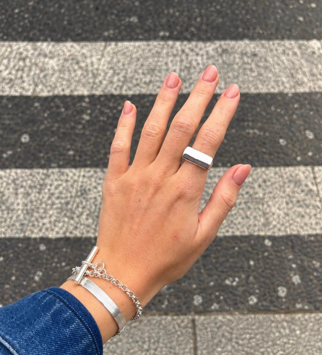 Sterling Silver Chunky Flat Top Ring