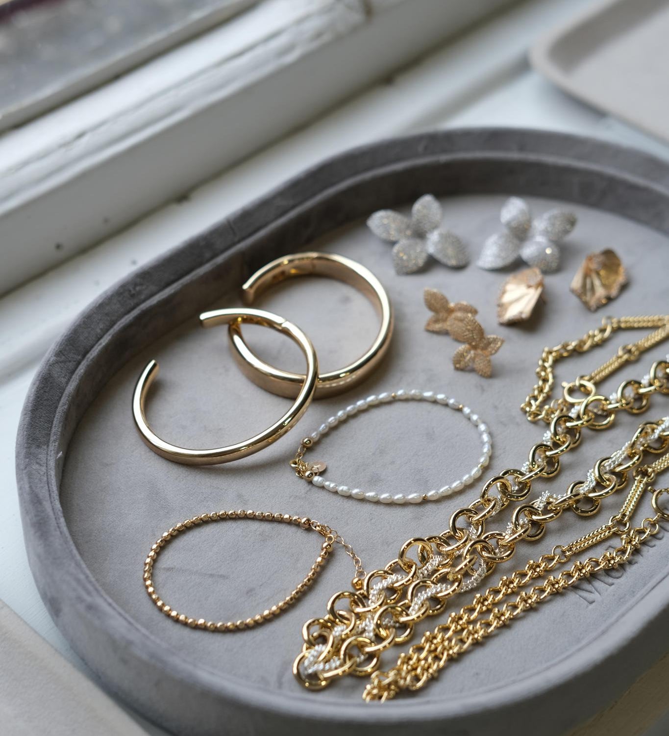Gold Plated Open Bangle 10mm