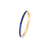 Dainty Blue Sapphire Ring in 18kt Yellow Gold - Signature Collection