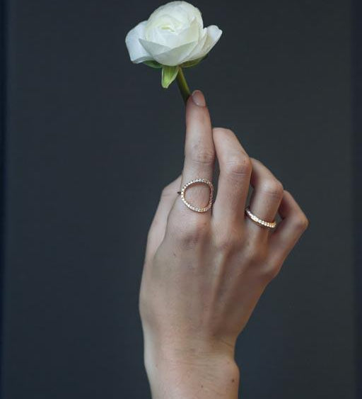 Full Eternity 'Milestone Duo' Diamond Ring in 18kt Yellow Gold - Milestone Collection