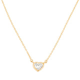 Heart Shape Diamond Pendant in 18kt Yellow Gold - The Sophie Pendant