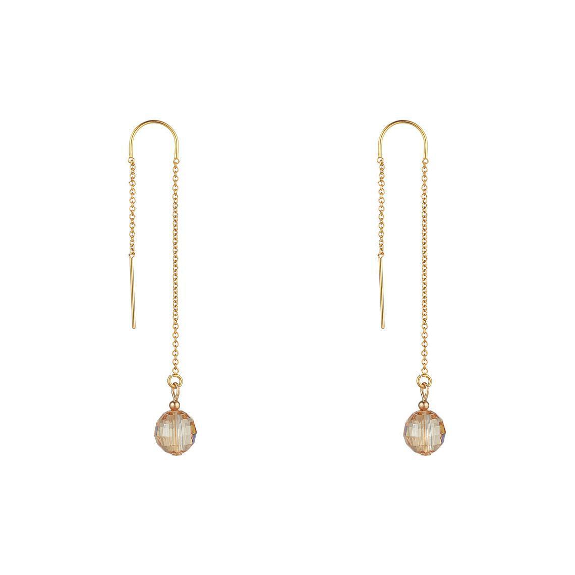 Gold Filled Golden Shadow Chess Board Threader Earrings **discontinued**