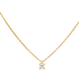 Floating Diamond Solitaire Pendant in 18kt Yellow Gold - 0.15ct(4cm)