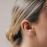 Tiara Diamond Stud Earrings with Marquise Cuts in 18kt Gold - Signature