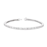 Diamond Bracelet (3.5ct) with Carre Cuts in 18kt White Gold - Signature Collection