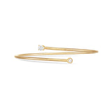 Two Diamond Bangle in 18kt Yellow Gold - Solstice Collection