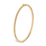 3mm Hinged Oval 18kt Gold Bangle