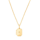 9kt Gold & Diamond Locket Pendant