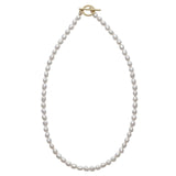 Gold Filled Toggle Clasp Baroque Pearl Necklace