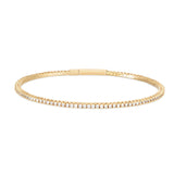 Signature Spring All Diamond Bangle in 18kt Gold - 1.5ct