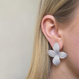 White Willow Stud Earrings