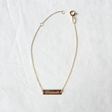 9kt Gold Classic Bar Bracelet