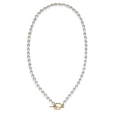 Gold Filled Toggle Clasp Baroque Pearl Necklace