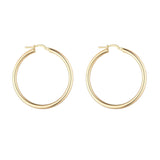 9kt Gold Creole Clip Hoop Earrings