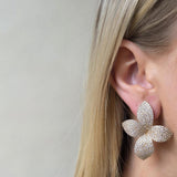 Yellow Willow Stud Earrings