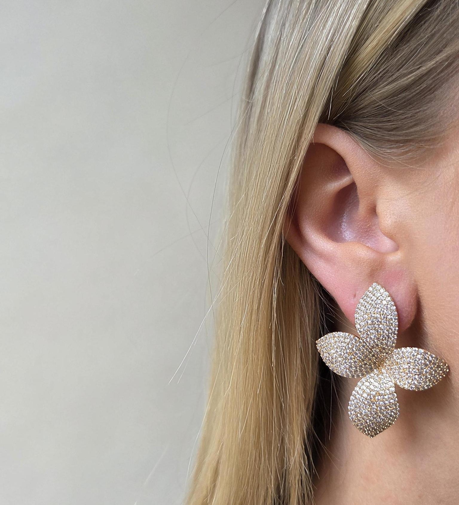 Yellow Willow Stud Earrings