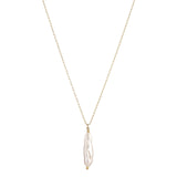 Gold Filled Keshi Pearl Pendant Necklace