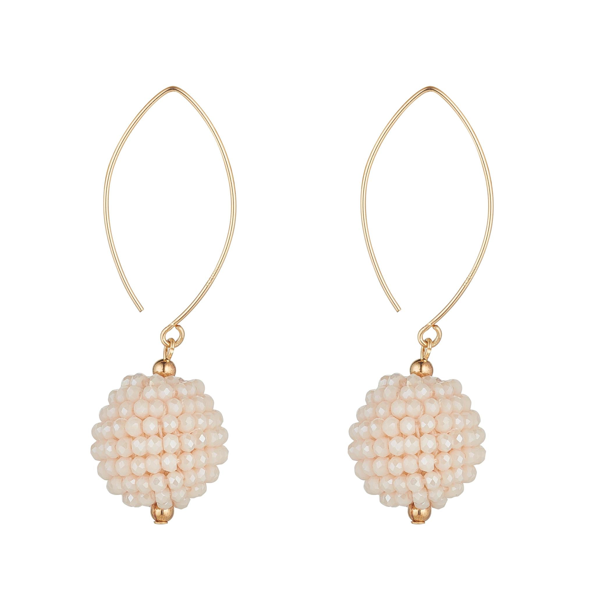 Gold Filled Large Cluster Open Oval Earrings