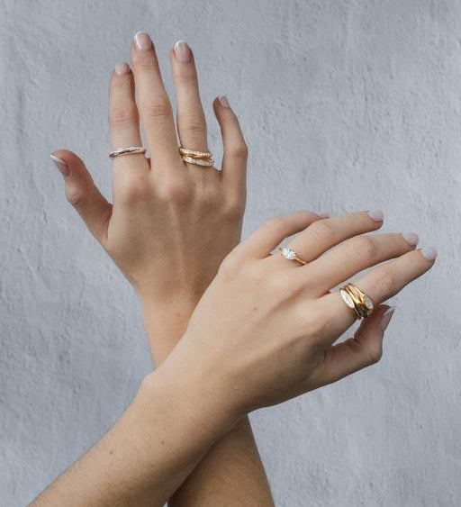 Full Eternity 'Milestone Duo' Diamond Ring in Platinum - Milestone Collection