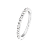 Daily Diamond Half Eternity Ring - Platinum