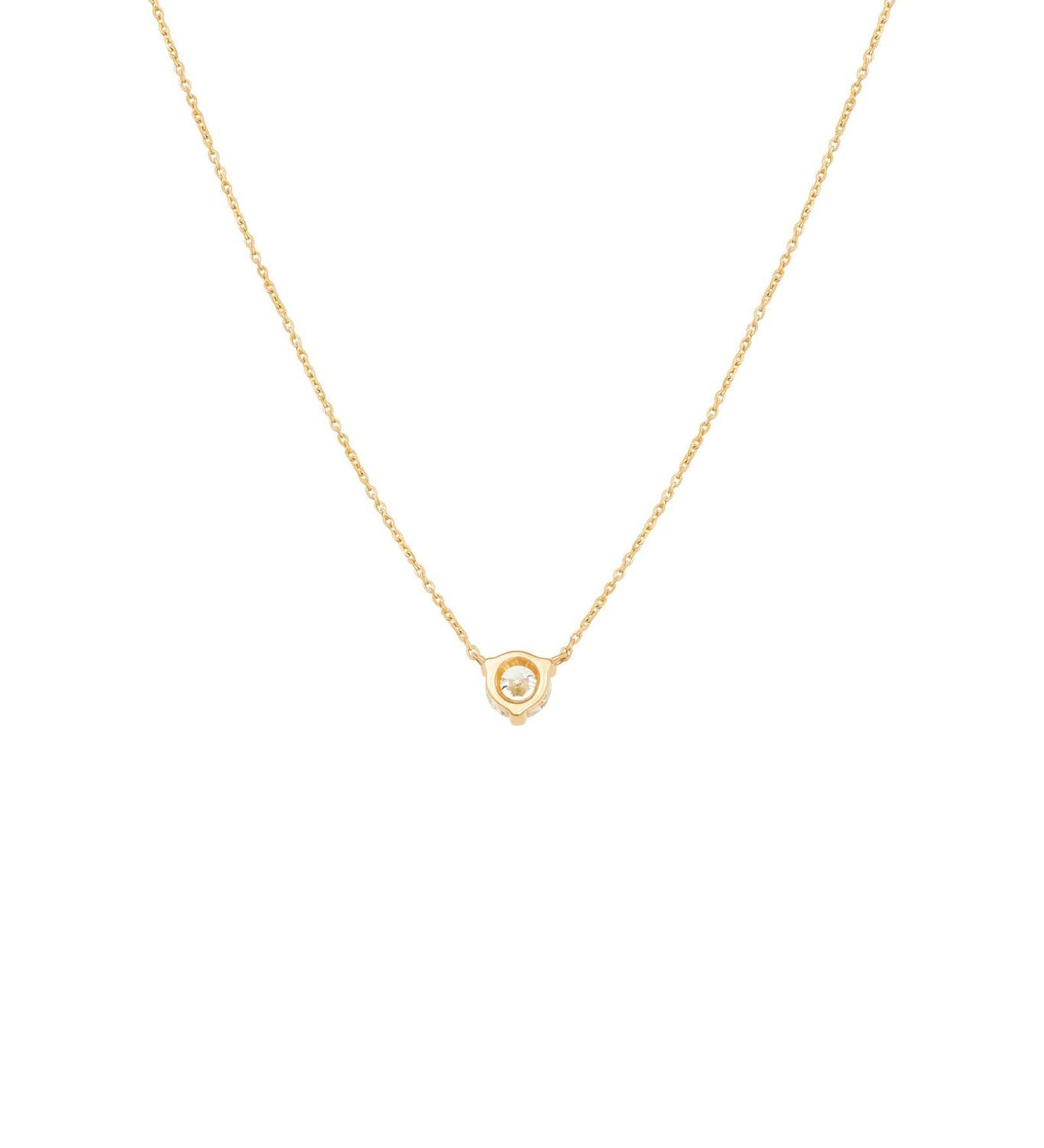 0.50ct Diamond Solitaire Pendant in 18kt Yellow Gold - Signature Collection