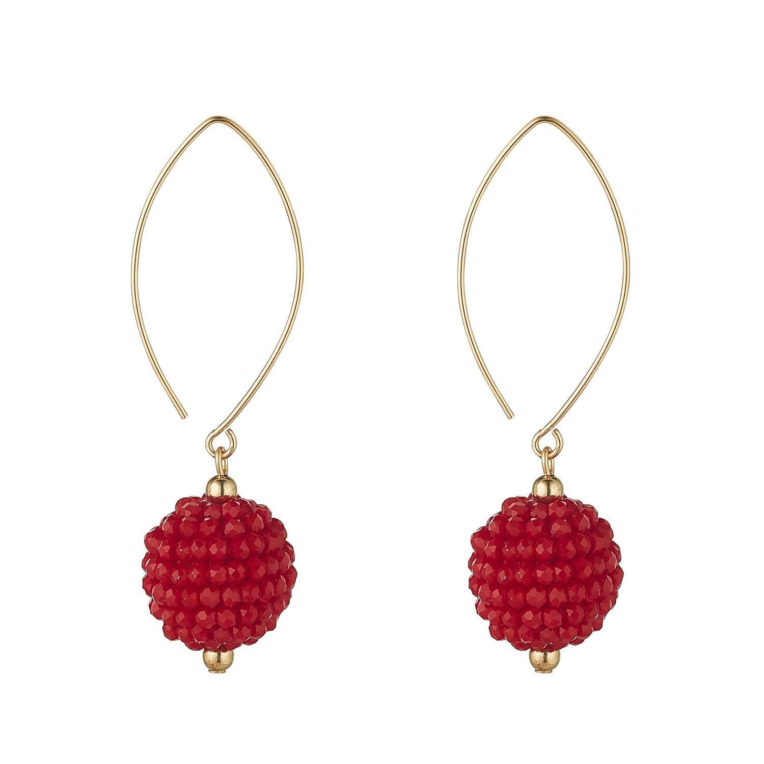 Gold Filled Small Cluster Oval Open Earrings