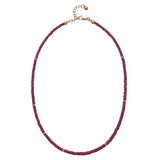 Ruby Pigeon Blood Beaded Double Bracelet Choker 15"