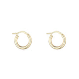 9kt Gold Creole Clip Hoop Earrings